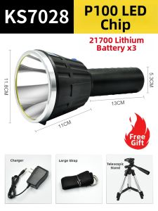 High Power Rechargeable Ultra Bright Flashlight