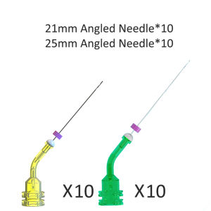 Original 20pcs Dental Endo Needles 2 Holes for Dentist Endodontics Irrigator Disposable Root Canal Cleaning Dentistry Material
