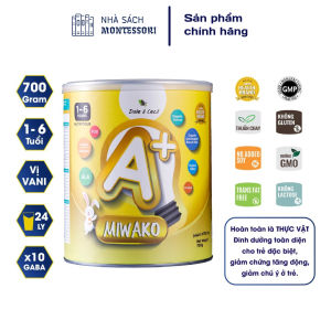 Sữa Miwako A+ Hộp 700g Vị Vani Nhập Khẩu Malaysia Sữa Hạt Cho Bé Dị Ứng Đạm Bò - Hỗ trợ phát triển chiều cao và trí thông minh cho trẻ Miwako Việt Nam