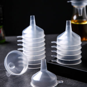 Makayo กรวยพลาสติก หลายสี มินิ โปร่งใส เติมน้ำหอม เติมของเหลว ช่องทาง Filling funnel