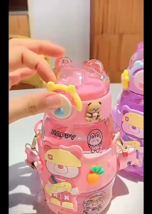 Botol Minum Anak Kuromi BZ-130-3 Botol Minum Karakter Melody Lucu 600ML Free Stiker BPA Free