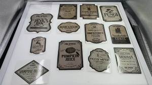 12 Chiếc Halloween Potion Nhãn Chai Rượu Hình Dán Dạng Dán Không Đều Cho Trang Trí Tiệc Ma Quái Lý Tưởng Cho Ngôi Nhà Ma Ám Quán Bar Quà Tặng