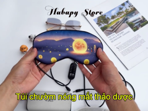 Túi chườm nóng mắt hình ánh trăng giải pháp thư giãn hiệu quả cho đôi mắt