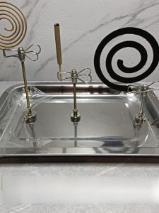 New 2023 Magnetic Absorption Mosquito Coil Holder Stand Incense Stick Clip Base Ash Tray Incense Burner Simple Style Metal Material