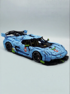CaDA | Adult Build Koenigsegg Jesko Model Toy Pink Gulf Blue