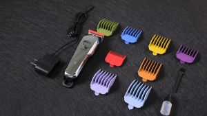 APC Silver Cordless Chargeable Hair Clipper Trimmer Wireless Long Lasting Electric Grooming Razor For men women and Kids