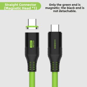 Hagibis | Magnetic USB4 Thunderbolt 5 Silicone Type C Cable