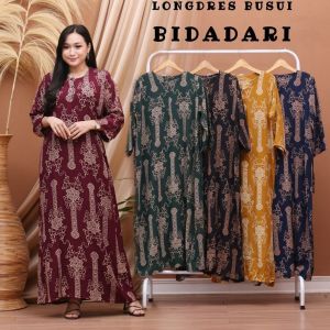 baju lengan panjang aneka motif cantik/longdres kekinian/longdres harian/longdres murah