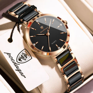 POEDAGAR Luxury Stylish Woman Clock Waterproof Casual Quartz Ladies Wristwatch Stainless Steel Fashion Womens Watches Reloj+Box