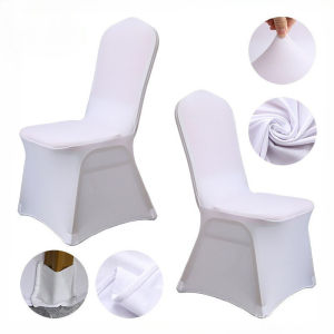 Chair Covers Pure Color Modern Minimalist Style Stretch Slipcover Wedding Banquet Party Holiday Decor Supplies Chair Ornaments