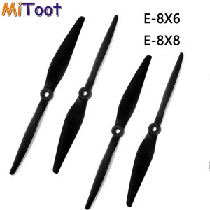 mitoot | 2Pair/lot HQProp E8X6R E8X8R CW CCW Thin Electric Pusher Propeller High Strength Nylon Composite Paddles Fit 8 Inch Long Range R