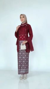 ( New Arrival ) Emran Batik - Kebaya Brokat Couple Radha Laksmi Kutubaru Lamaran Wisuda Bridesmaid Kondangan Nikahan