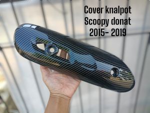 Cover knalpot karbon Honda Scoopy donat 2015- 2019