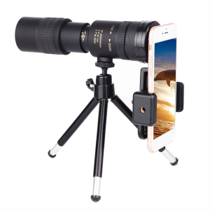 Outdoor 300X40 zoom lens rotating monocular telescope professional long-range telescope mobile phone photo