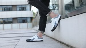 Trendy Korean Style Slip-on Shoes For Men Half Slipper Comfortable Flat Soft Rubber Bottom Slip ons