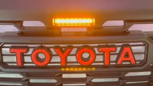 กระจังหน้าแต่ง  กระจังหน้า สำหรับรถ TOYOTA VIGO CHAMP ปี 2012-2014  GR มีไฟ LED 3 จุด ASK  20-72886182