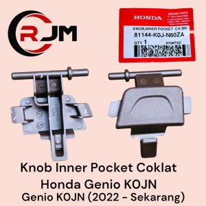 81144K0JN60ZA KNOP INNER  POCKET COKLAT HONDA GENIIO K0JN TOMBOL LACI GENIO  KNOP LACI HONDA GENIO