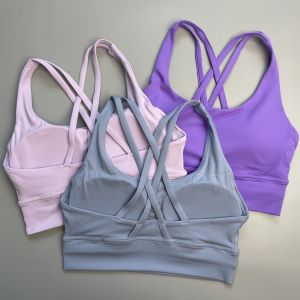High Intensity Running Fitness Sports Bra Womens Yoga Vest Anti Shock Shock Absorption Breathable Moisture Wicking Nylon Fabric