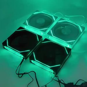 LDPCSJ Prism 4RS 120mm ARGB PC Case Fan with Infinity Mirror Design Motherboard Sync 4PIN PWM CPU Cooler Ventilador