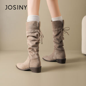 Josiny | Pointed Toe Retro Slimming Apocalyptic Style Western Boots