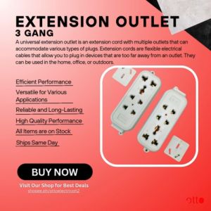 High Quality 3 Gang Universal Extension Outlet