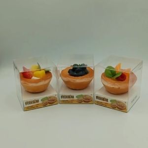 TAIYO Squishy Premium Slow Egg Tart Fruit squishi Magnet Kulkas Soft Touch Decompression Cake Squeeze Roti Buah Mainan
