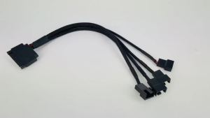 SATA Cable Splitter Converter for Computer Cooling Fan CPU Motherboard Extension Cable Wire SATA to 4Pin 3Pin Cord Adapter