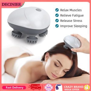 DECINIEE Electric Head Massager Body Massager Health Care Relax Shoulder Neck Deep Tissue Head Scalp Massage Kneading Vibrating Device