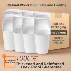 PISSA | White Disposable Paper Cups 1000pcs