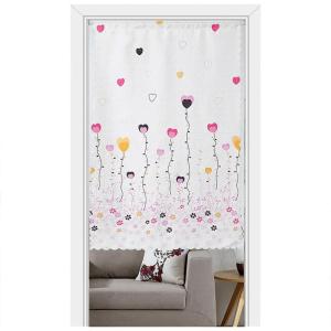Magic Stick Door Curtain Fabric Art Bedroom Decorative Partition Home Restaurant Half Curtain Kitchen Entrance Blocking Curtain