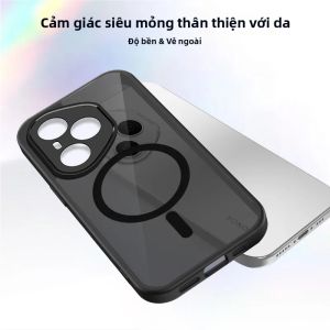 Ốp Điện Thoại Trong Suốt Chống Rơi Từ Tính Dành Cho Honor 400 Pro 600 Lite 400 Smart X9D X9C X7D X8D X8C X6B X6C Tương Thích Sạc Không Dây