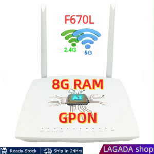 NEW Dual Band 2.4-5G F670L 5vlan GPON ONT/ONU English Firmware 1GE+3FE+1tel+usb 5G WIFI UN Fiber Optic Modem