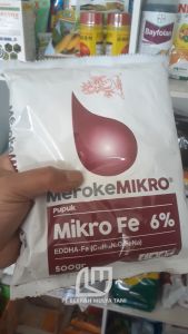 Pupuk Meroke Mikro Fe 6% Eddha Kemasan 500 Gram Original
