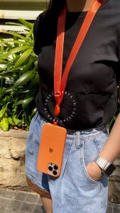 NYLON BASIC - Premium Tali Strap Gantungan HP Lanyard Universal Versi LEBAR / Panjang Bisa Adjustable Sling Selempang / Gantungan Flashdisk / Kunci / Serbaguna