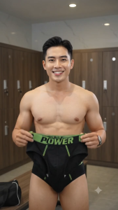 [Clover 2020] Quần lót nam POWER màu đen cá tính kích thước Âu Mỹ
