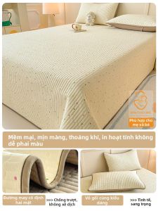 KAMONI | Tấm Nệm Bông Cotton Chống Trượt Mọi Mùa
