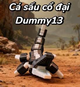 Mô hình lắp ráp cá sấu cổ đại dummy 13 kèm phụ kiện thay thế khớp cử động linh hoạt - Inno3d