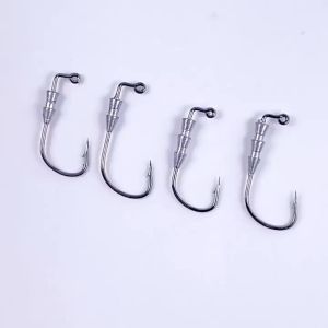 WODJYJ 10 Chiếc Móc Câu Cá Nhỏ 06g 1g Thép Carbon Cao Cấp Có Gai Móc Tam Giác Cho Mồi Mềm Mồi Giun Câu Cá Trên Thuyền Đại Dương