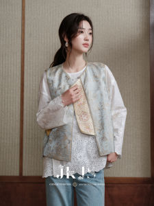 JK＆JS | Traditional Style Silk Blend Chinese-style Jacket Female Sleeveless