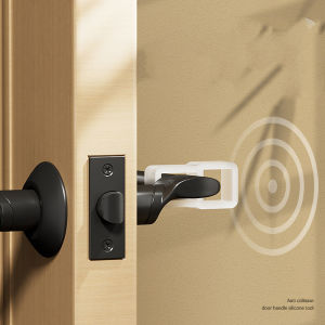 Transparent Doorstop Door Handle Wall Protection Door Handle Buffer Furniture Protection Pad Crash Pad Shockproof Ring Stopper