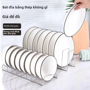 Giá Để Bát Đĩa Bằng Thép Không Gỉ Giá Đỡ Nhà Bếp Đa Năng Cho Đĩa Bạc Bát Giải Pháp Lưu Trữ Tiết Kiệm Không Gian
