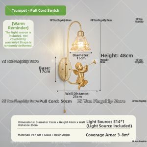 MIYUN | Retro Pull Cord Wall Lamp
