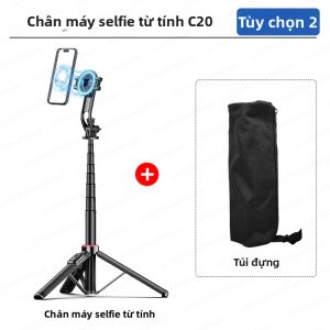 TOKQI | Gậy Tự Sướng Kiêm Chân Máy Ảnh TOKQI Tích Hợp Bluetooth 360 Độ ° Giá Đỡ Điện Thoại Di Động Có Thể Điều Chỉnh Xoay Được Để Phát Trực Tiếp - Giá Đỡ Hợp Kim Nhôm ABS Chuyên Nghiệp