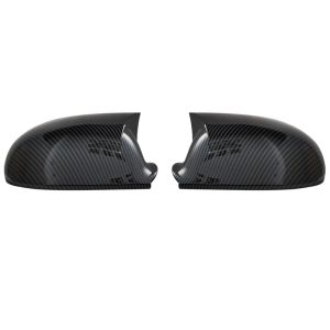 2 Pieces ABS Plastic Bat Wing Mirror Covers Caps Rearview Mirror Case Cover Gloss Black Car Accessory For Volkswagen Golf Mk5 5