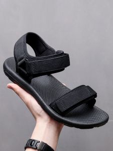 Mens Summer Sandals Breathable Soft Bottom Anti-Slip Deodorant Beach Shoes Sports Casual New 2025 Fashion Youth Footwear