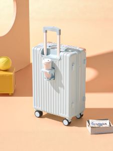 Large Capacity Travel Suitcase Fashionable Womens Dormitory Special Password Lock Leather Suitcase Student Travel Bag