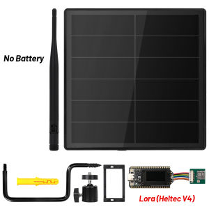 5W Solar Node Repeater With Heltec WiFi LoRa 32 V4 ESP32+GPS Module Solar Power Mesh LoRa Node 868MHz 915MHz for IoT & LoRaWAN