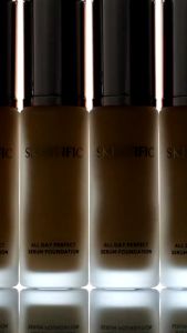 FEMME || SKINTIFIC All Day Perfect Serum Foundation Full Coverage 25ml 24 Jam Long Wear Soft Matte Finish Cover Liquid Foundation