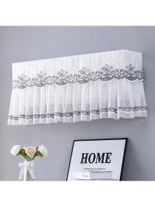 Simple Modern Polyester Air Conditioner Cover Dust Cover for Split Type Air Conditioner Washing Machine Lid Curtain