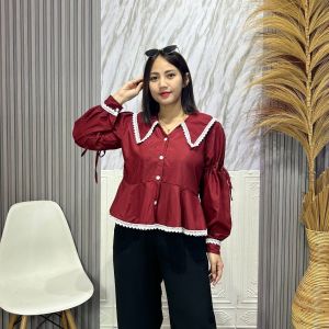 BRENDA BLOUSE POLOS RENDA / ATASAN RENDA / BLOUSE RENDA / OUTFIT RENDA / BAJU WANITA RENDA / ATASAN WANITA RENDA